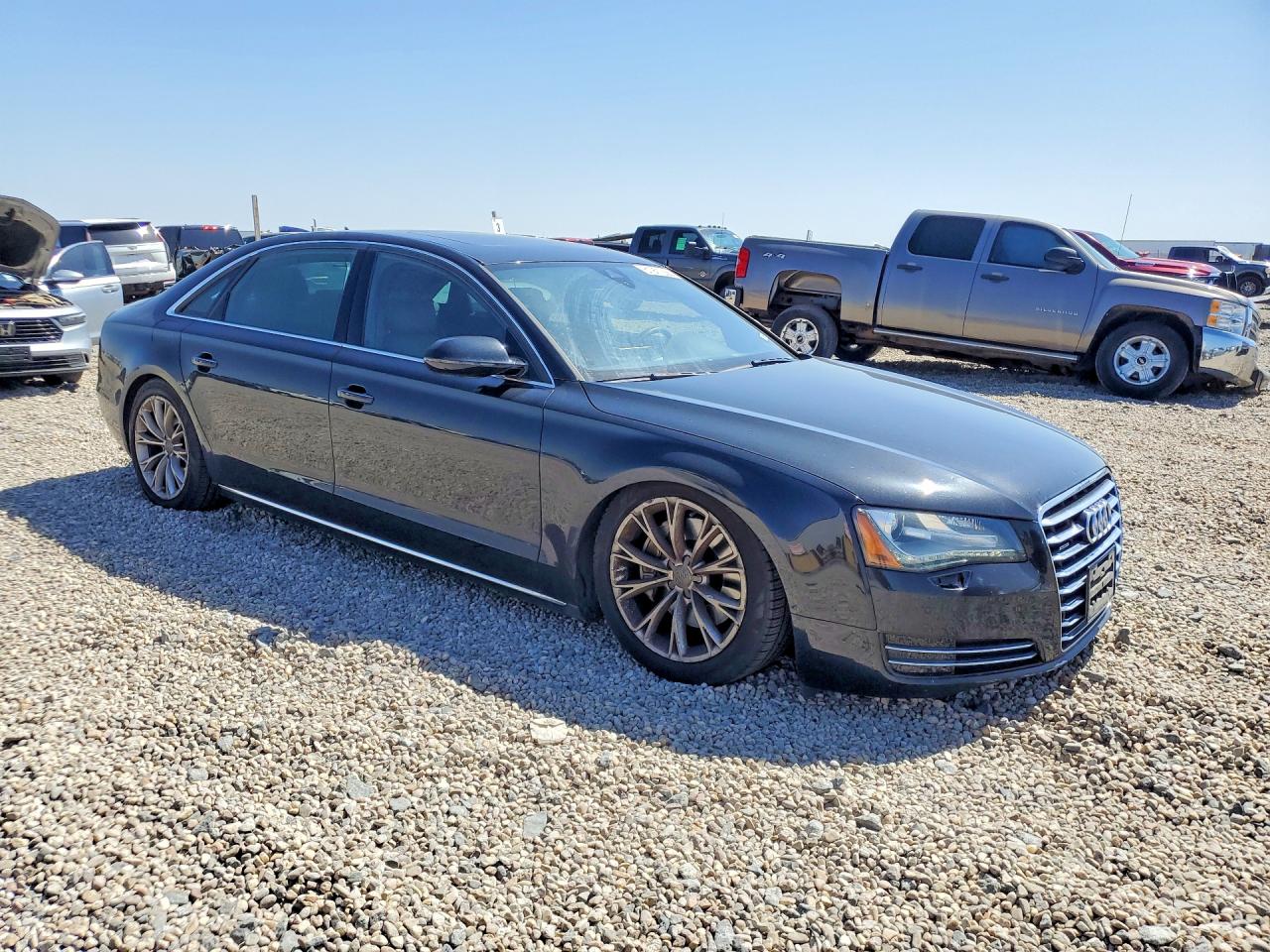 2013 Audi A8 L Quattro Black vin: WAURGAFDXDN008261