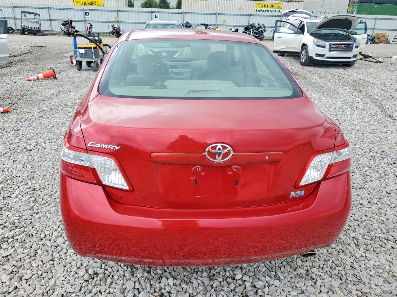 2007 Toyota Camry Hybrid Red vin: JTNBB46K573002298