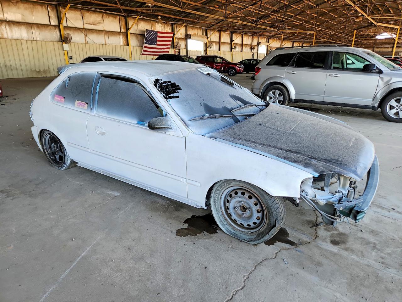 1996 Honda Civic Dx White vin: 2HGEJ6347TH122733