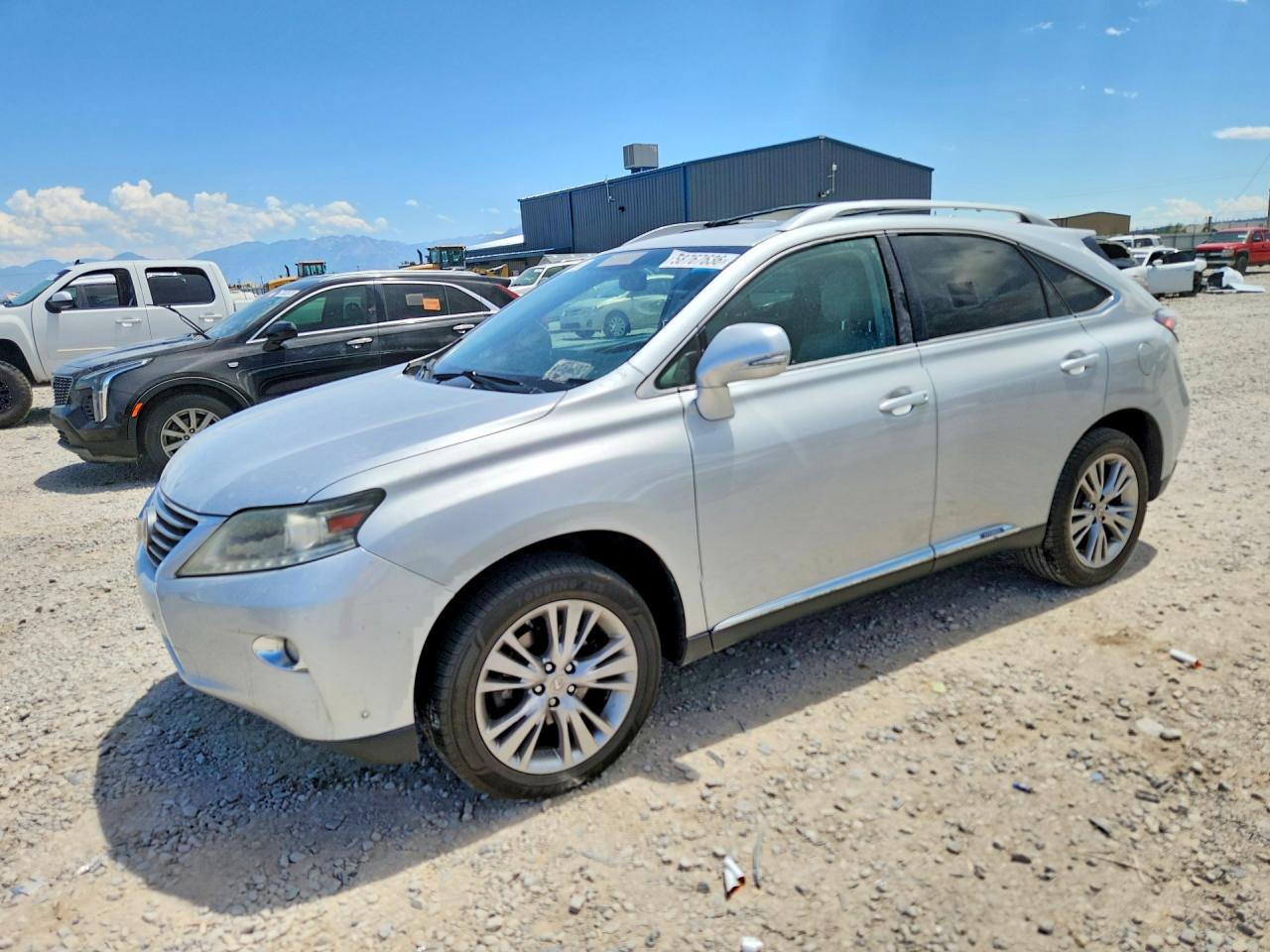 2013 Lexus Rx 450h Silver vin: JTJBC1BA5D2442517