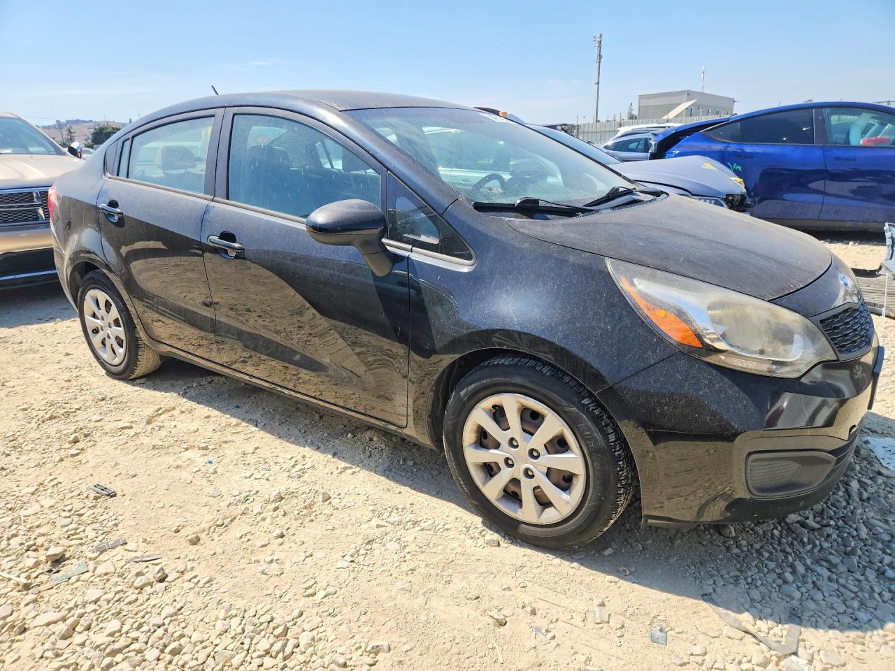 2014 Kia Rio Lx Black vin: KNADM4A34E6331963