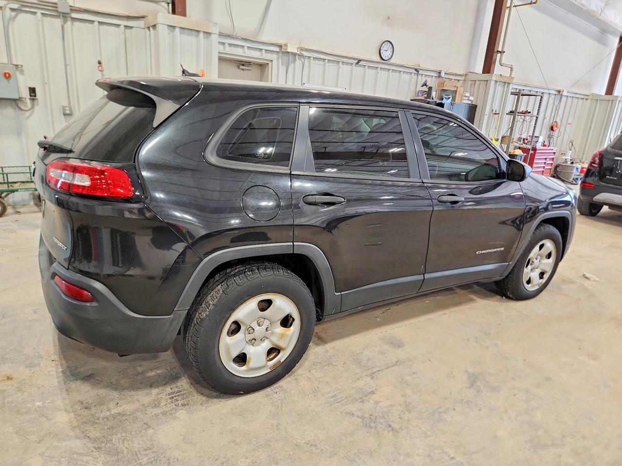 2014 Jeep Cherokee Sport Black vin: 1C4PJMAB9EW125179