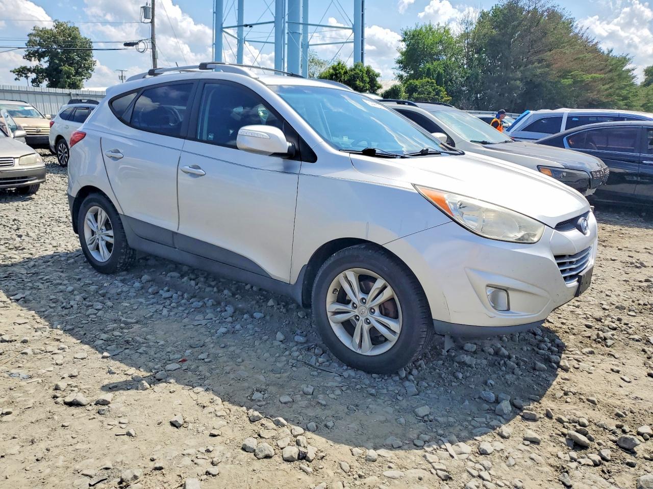 2013 Hyundai Tucson Gls Silver vin: KM8JUCAC8DU593247