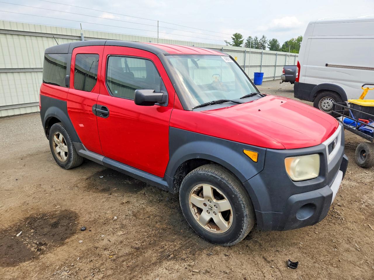 2005 Honda Element Ex Red vin: 5J6YH28675L019533