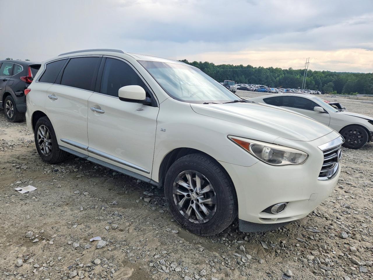 2014 Infiniti Qx60 Base White vin: 5N1AL0MM8EC508839
