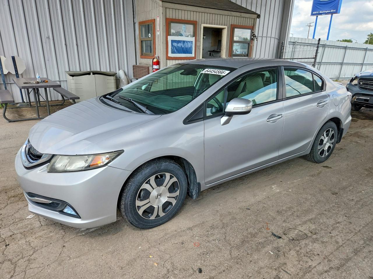 2013 Honda Civic Hybrid Silver vin: 19XFB4F25DE003154