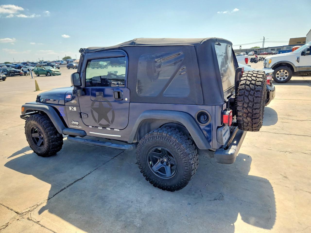 2004 Jeep Wrangler X Blue vin: 1J4FA39S44P715979