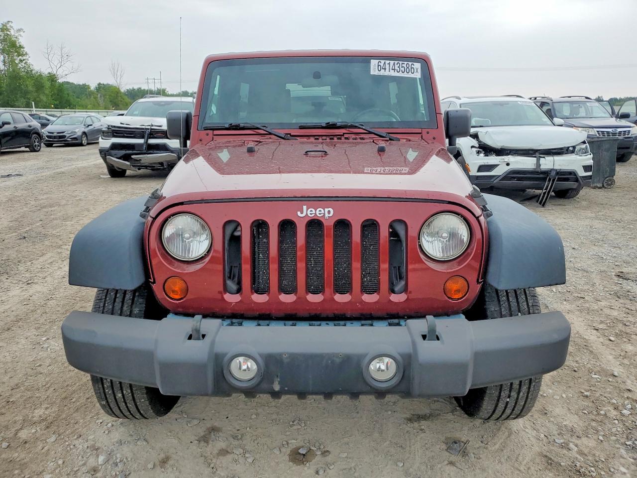 2010 Jeep Wrangler Unlimited Sport Бордовый vin: 1J4BA3H12AL174182