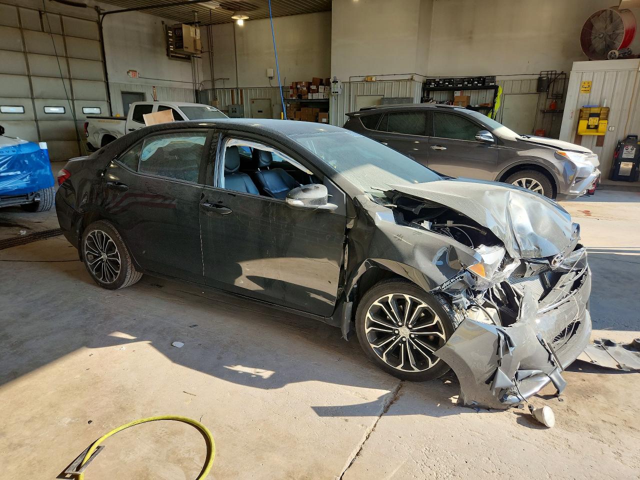 2015 Toyota Corolla L Black vin: 2T1BURHE3FC387983