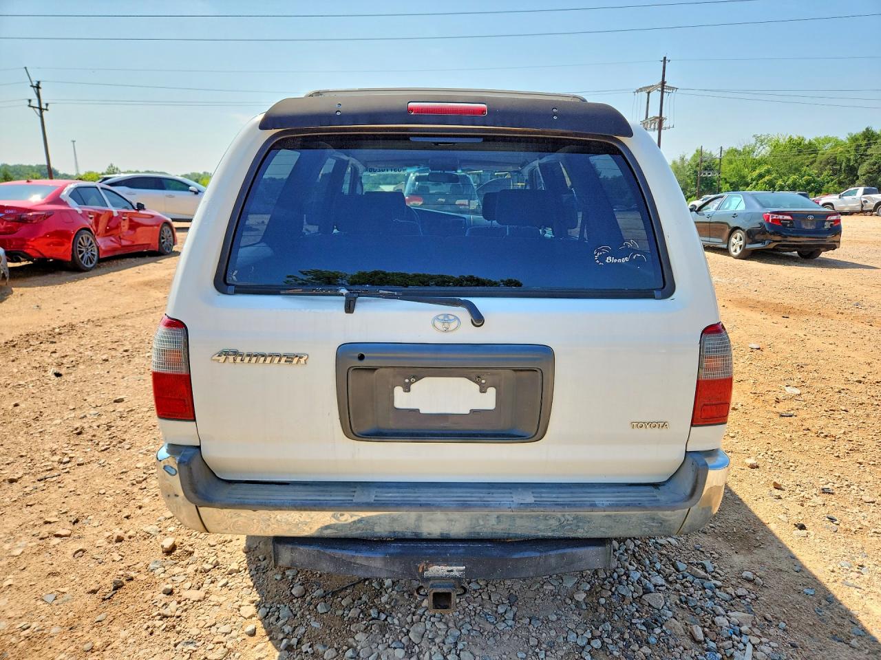 2000 Toyota 4runner Base White vin: JT3GM84RXY0065657
