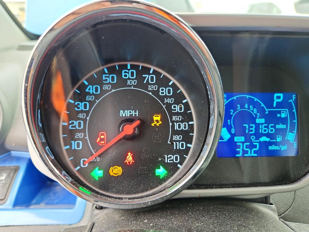2014 Chevrolet Spark Ls Blue vin: KL8CB6S90EC590950