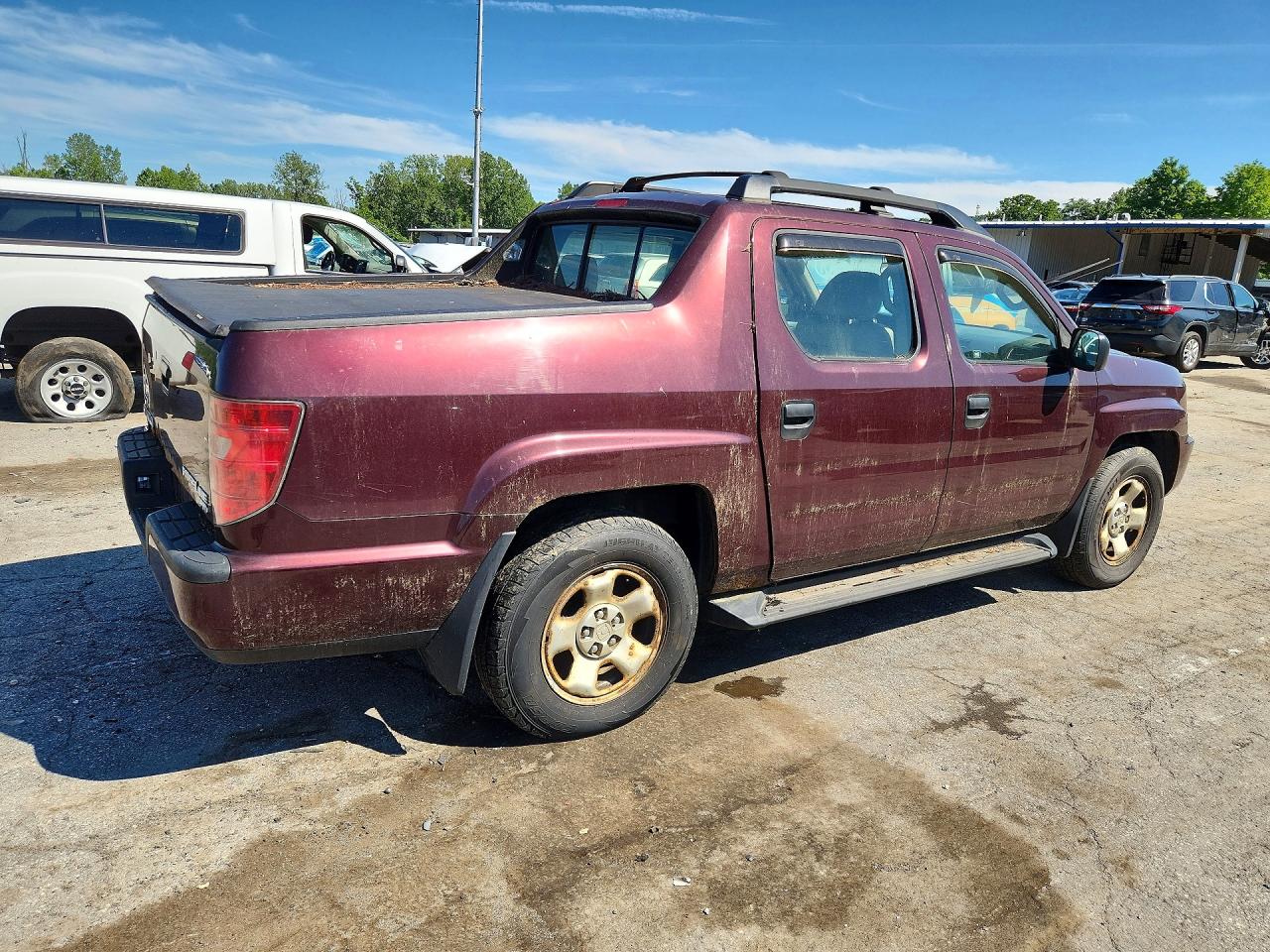 2010 Honda Ridgeline Rt Maroon vin: 5FPYK1F27AB004309