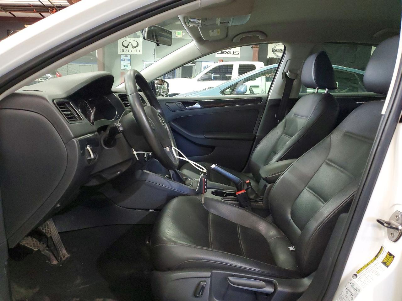 2014 Volkswagen Jetta Tdi White vin: 3VW3L7AJ8EM360607
