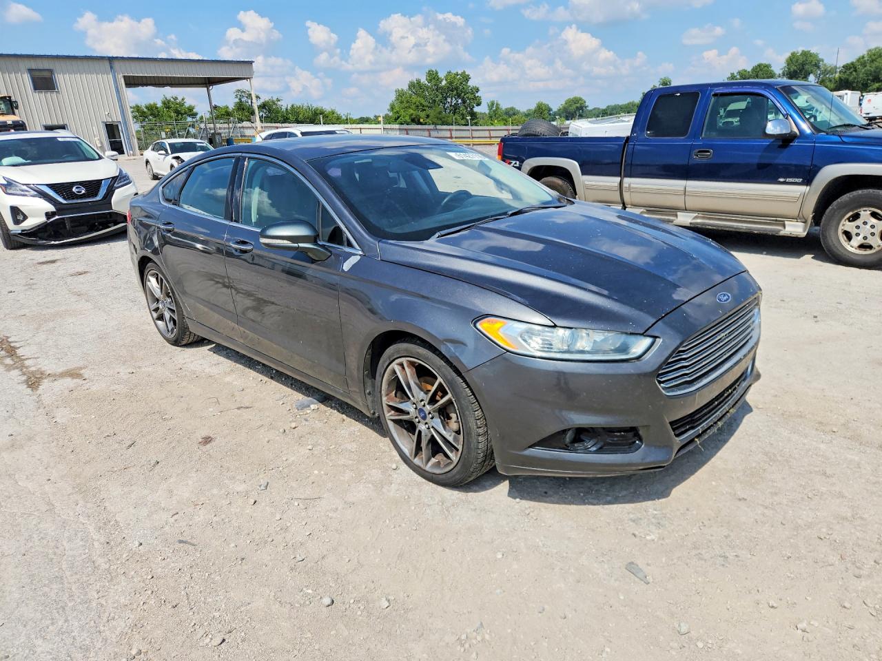 2015 Ford Fusion Titanium Gray vin: 3FA6P0K93FR274499