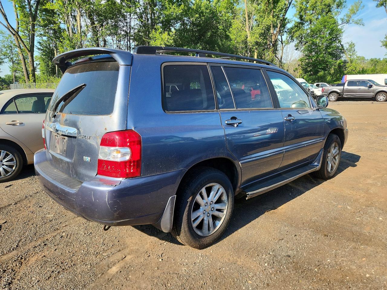 2006 Toyota Highlander Hybrid Blue vin: JTEEW21A960004768