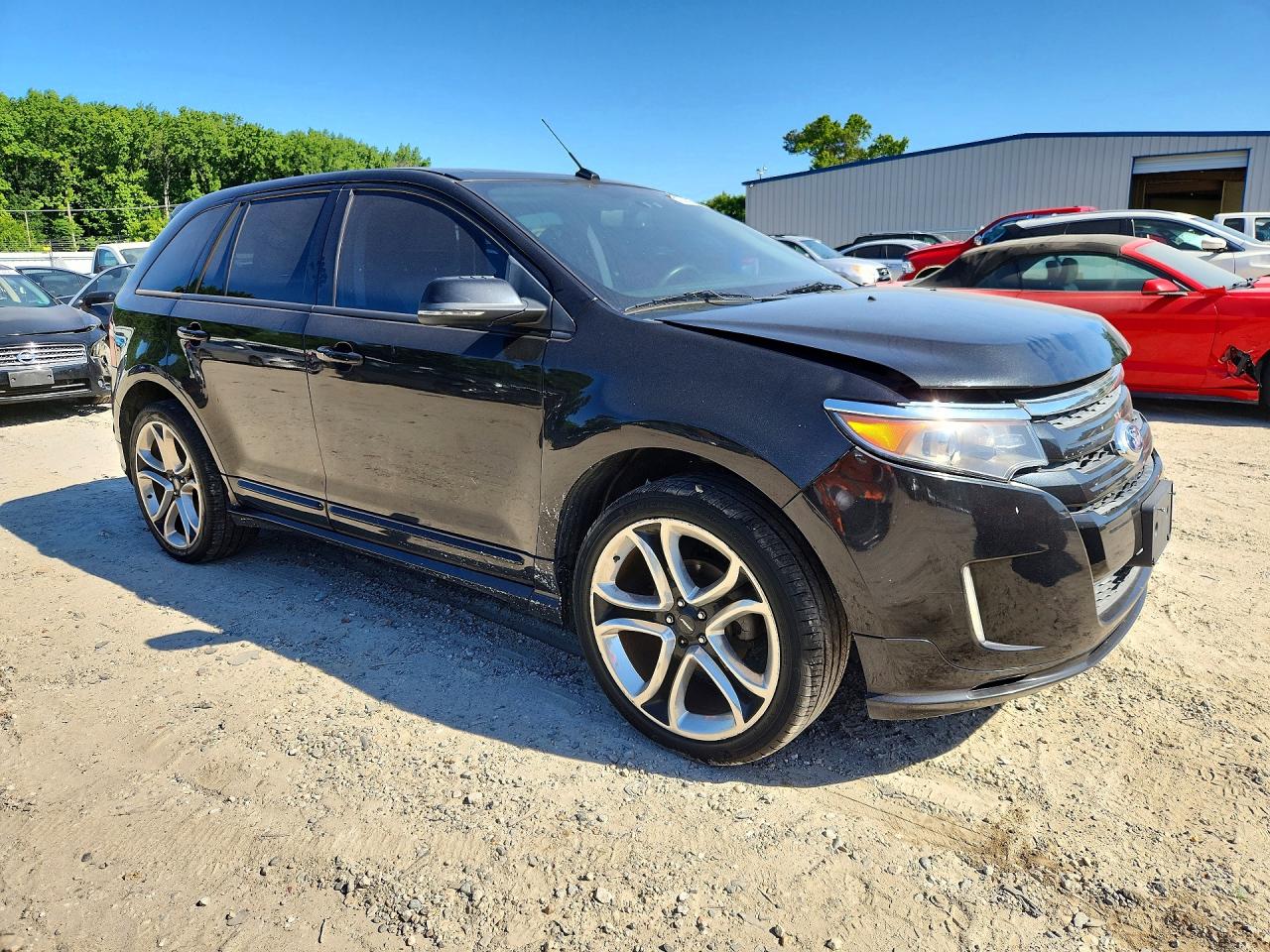 2014 Ford Edge Sport Black vin: 2FMDK4AK7EBB56878