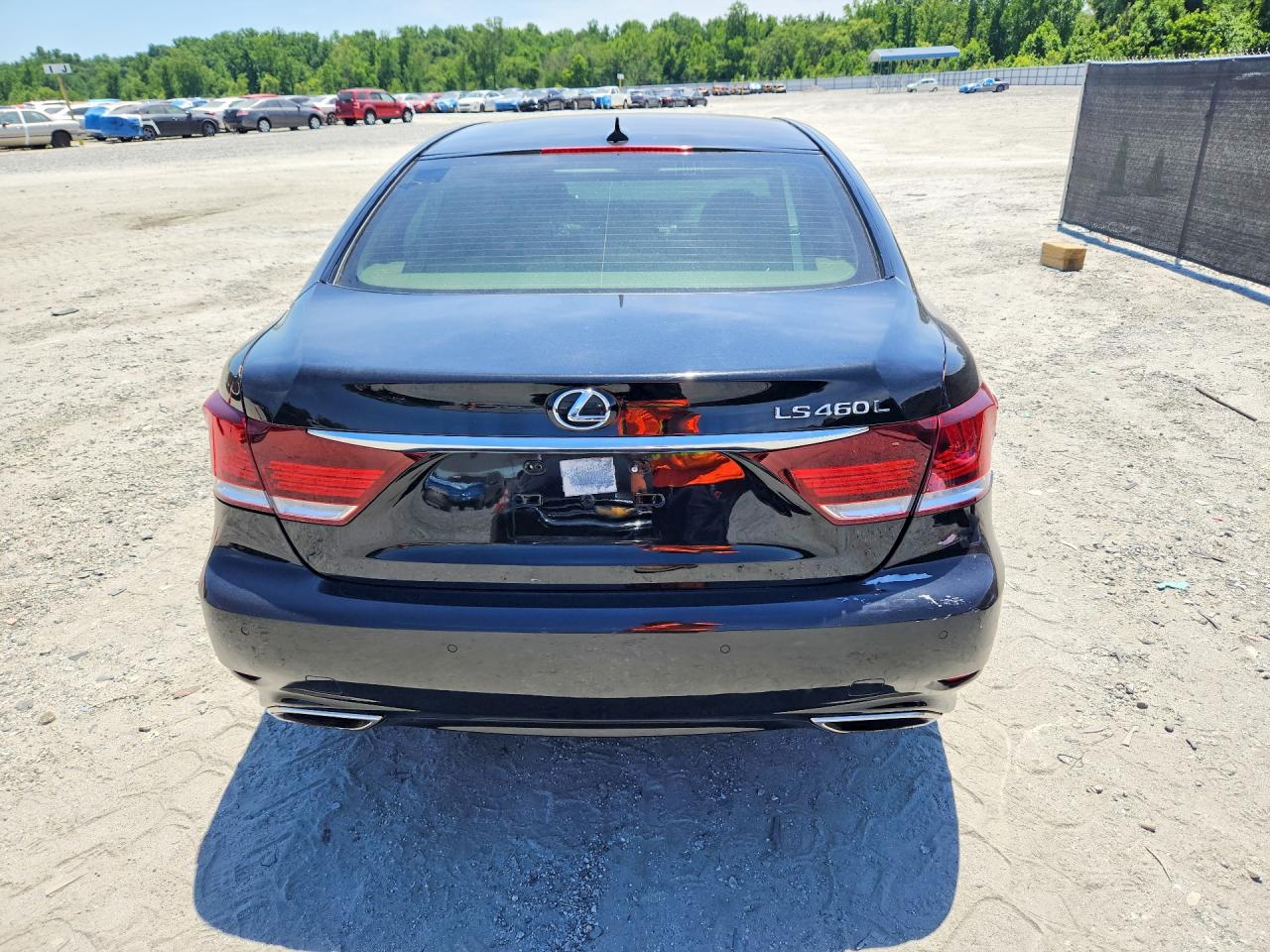 2013 Lexus Ls 460l Black vin: JTHGL5EF0D5049920
