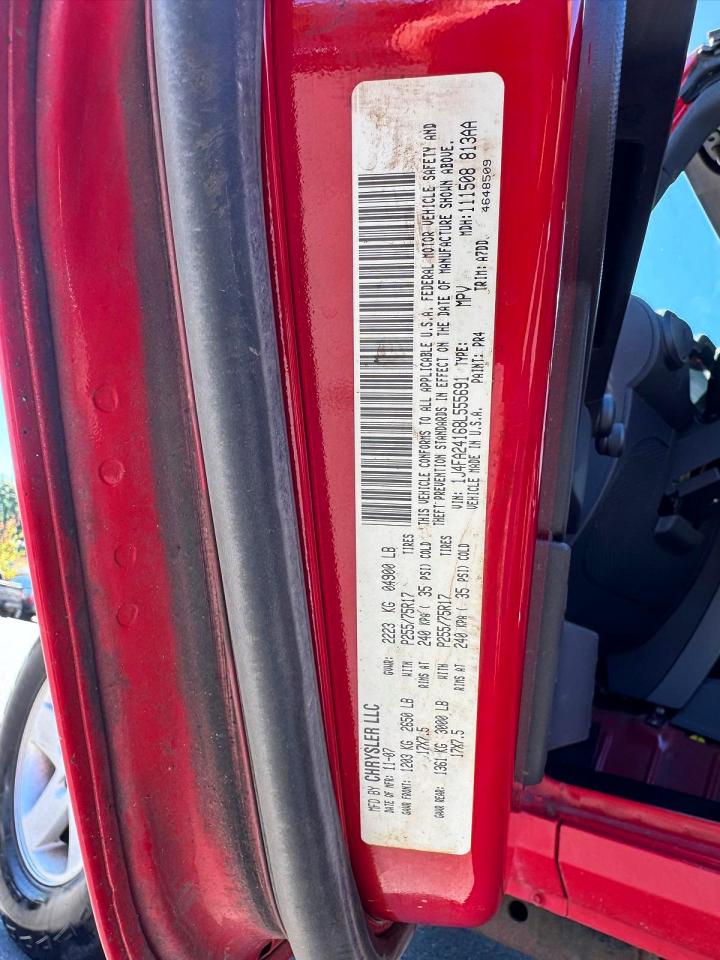 2008 Jeep Wrangler X Red vin: 1J4FA24168L555691