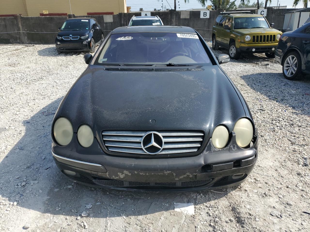 2000 Mercedes-benz Cl 500 Black vin: WDBPJ75J8YA002931