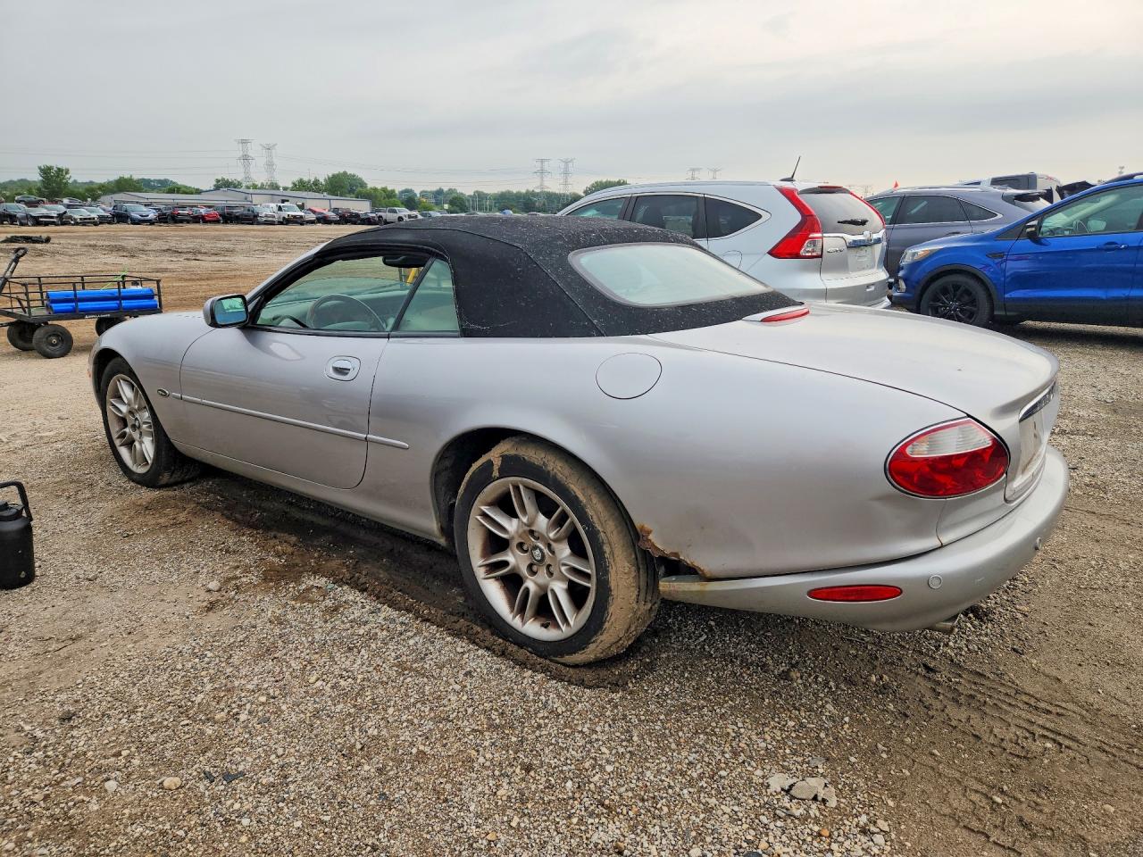 2001 Jaguar Xk8 Silver vin: SAJDA42C61NA20162