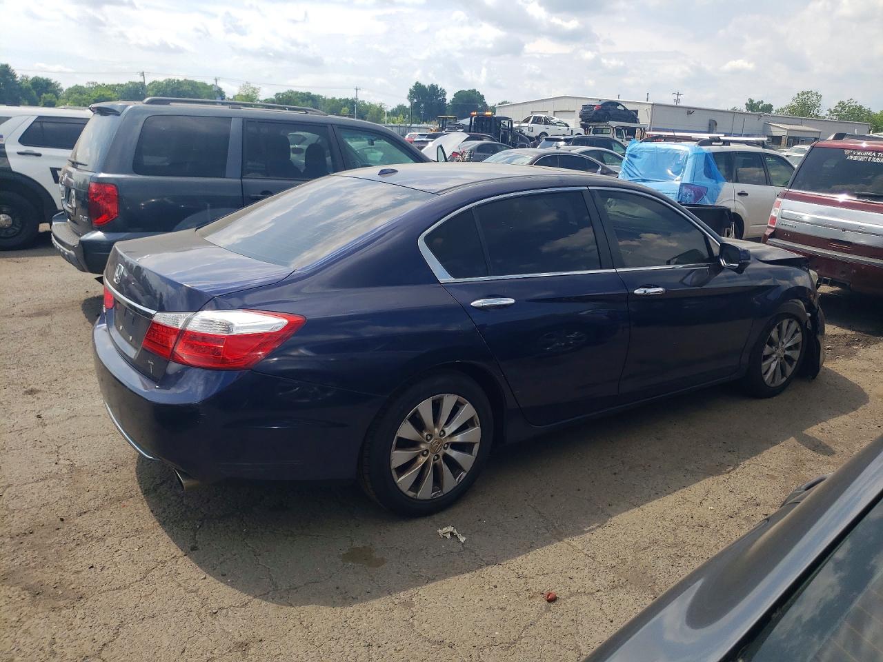 2015 Honda Accord Exl Blue vin: 1HGCR2F84FA050495