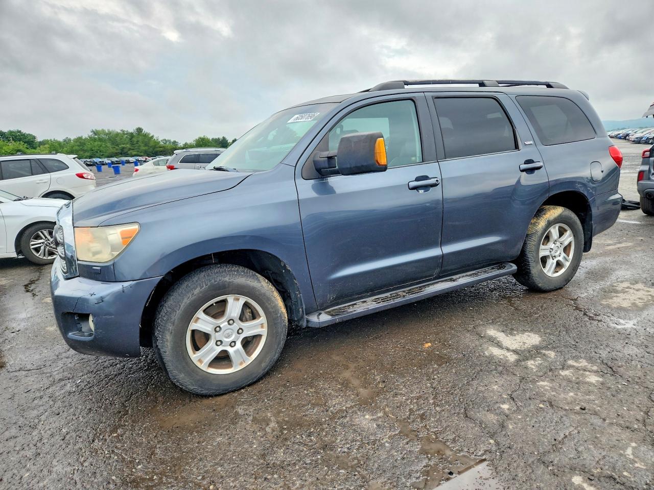 2008 Toyota Sequoia Sr5 Blue vin: 5TDBY64A68S013898