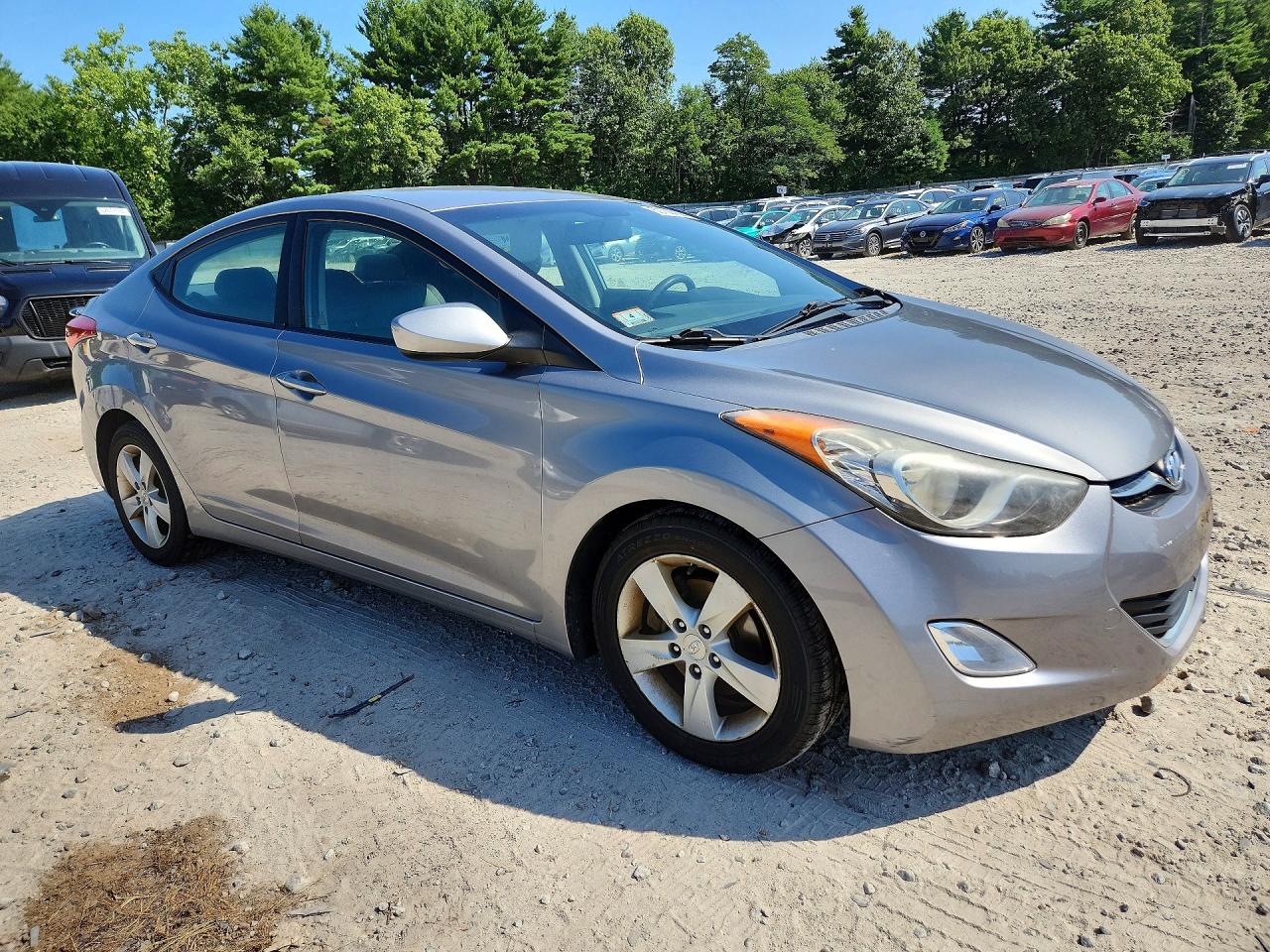 2012 Hyundai Elantra Gls Gray vin: KMHDH4AE0CU256790