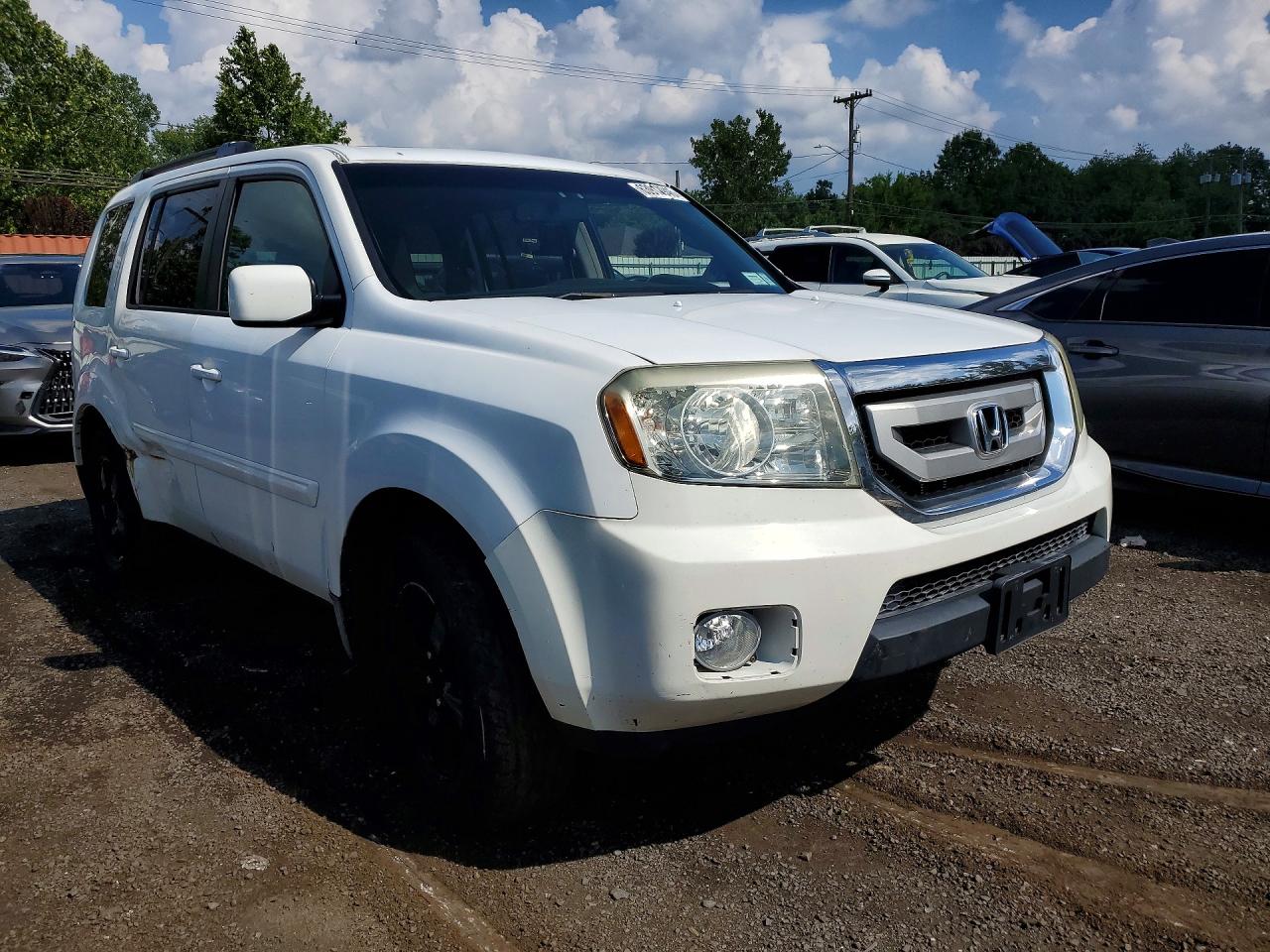 2009 Honda Pilot Exl White vin: 5FNYF48619B012609