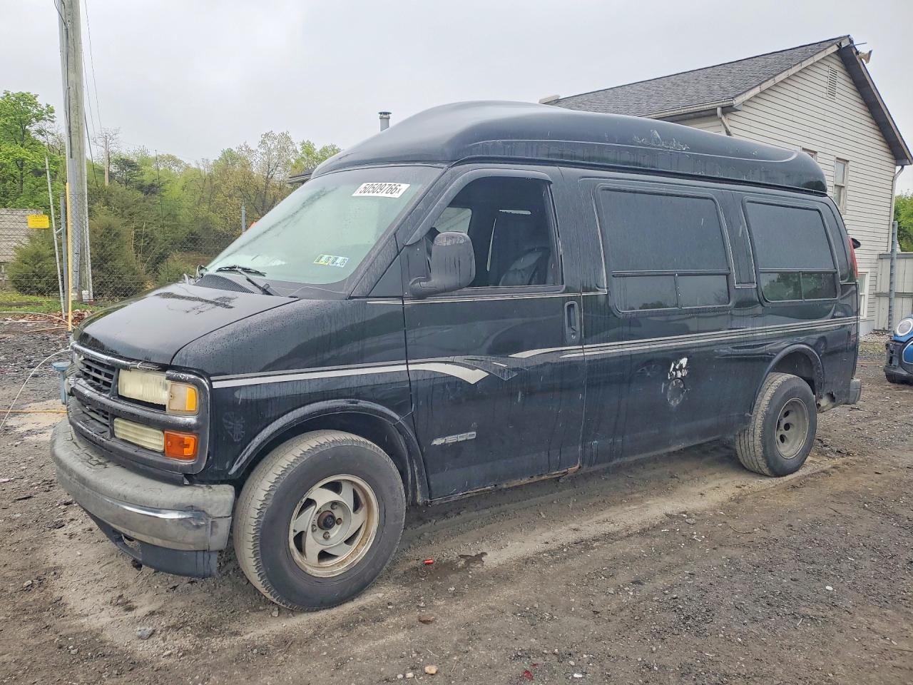 2002 Chev Express G1500 Black vin: 1GBFG15R121243546