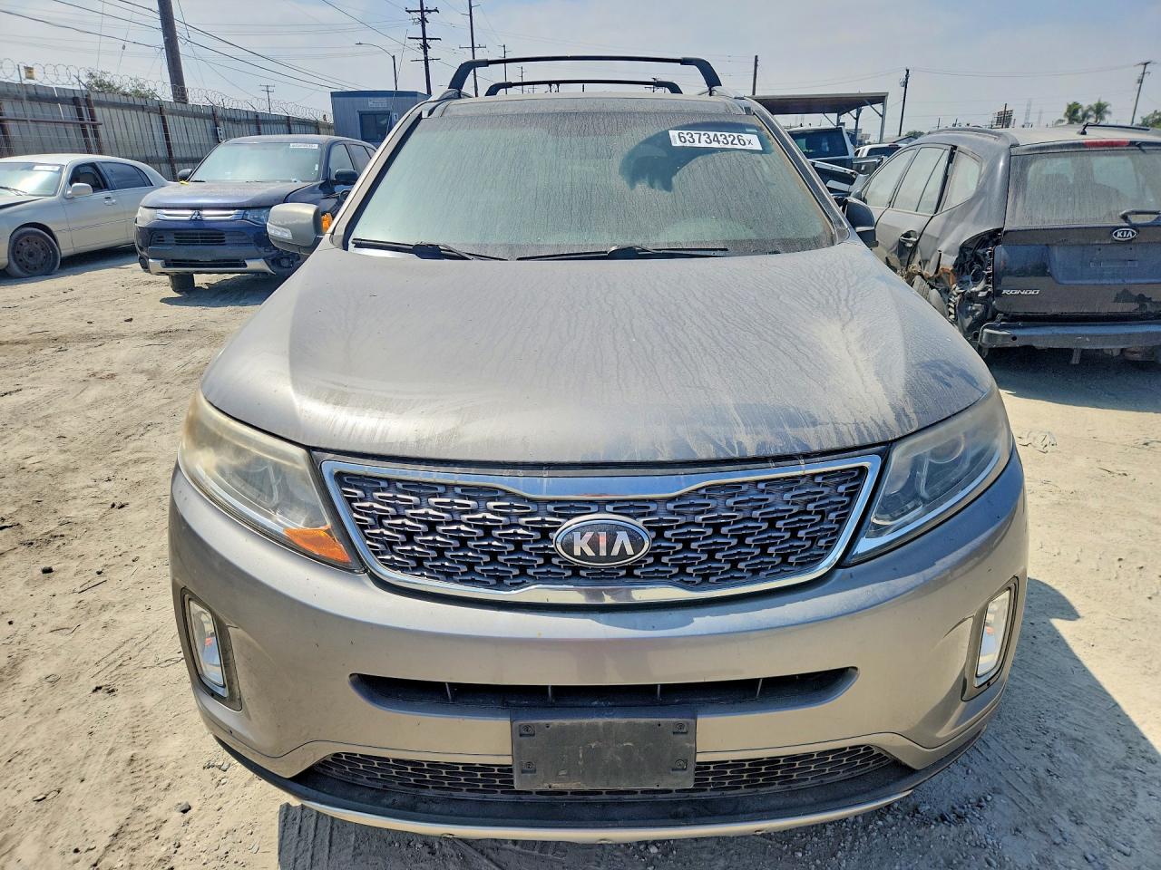 2014 Kia Sorento Sx Limited Gray vin: 5XYKW4A71EG484191