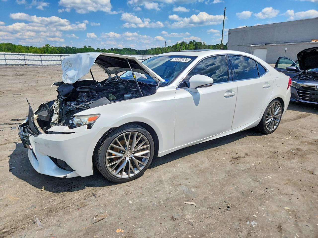 2014 Lexus Is 250 White vin: JTHCF1D22E5015234
