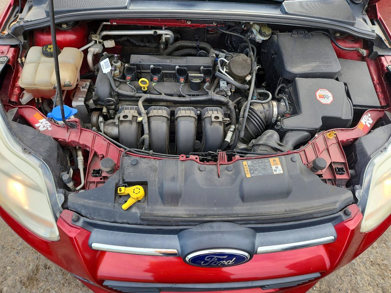 2014 Ford Focus Se Red vin: 1FADP3K26EL302689