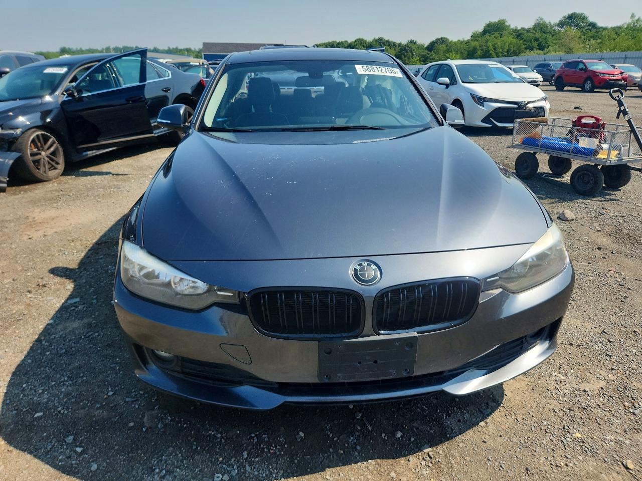 2015 Bmw 320 I Xdrive Gray vin: WBA3C3C59FK202035