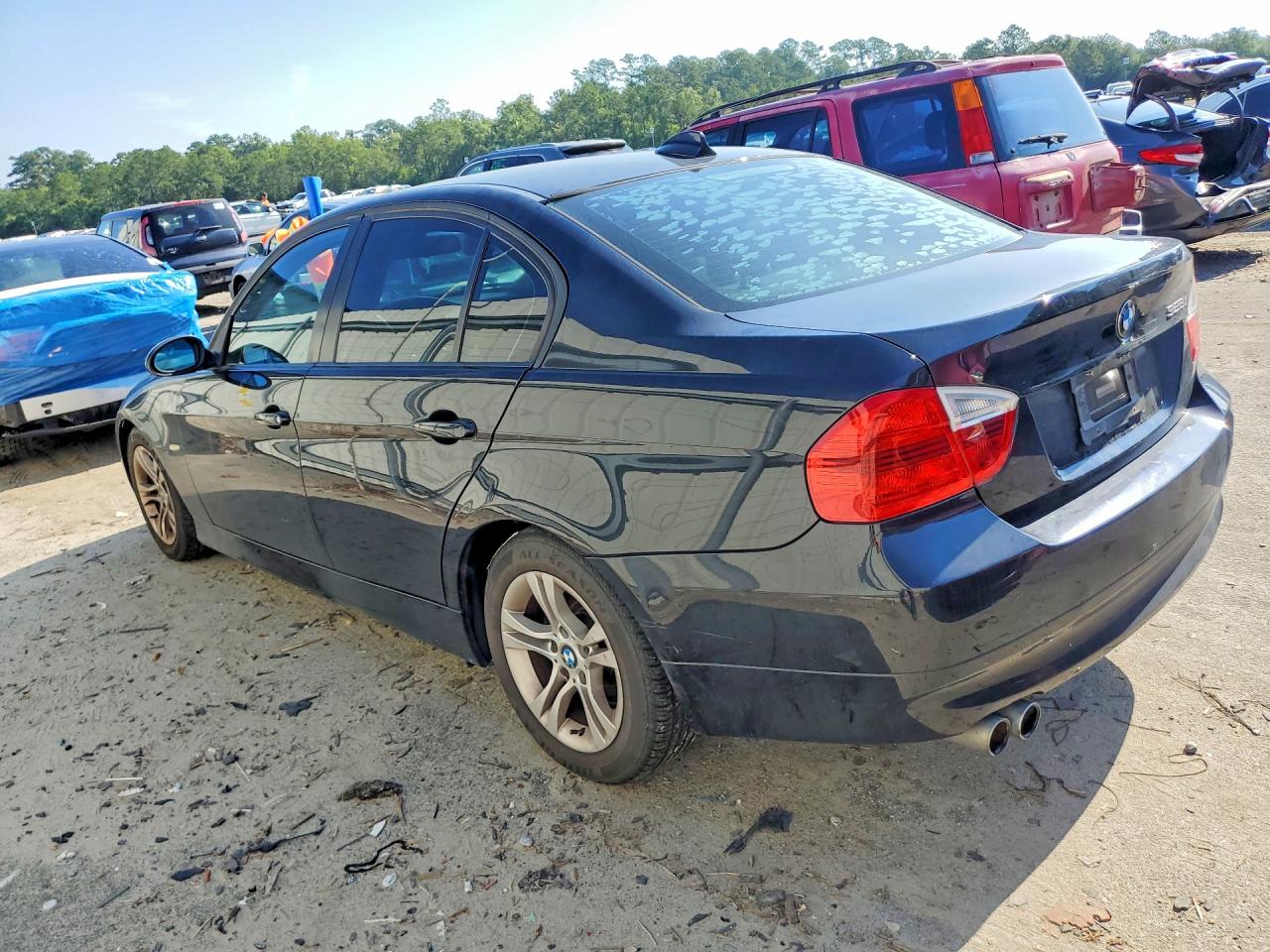 2008 Bmw 328 I Sulev Black vin: WBAVC53548F008271