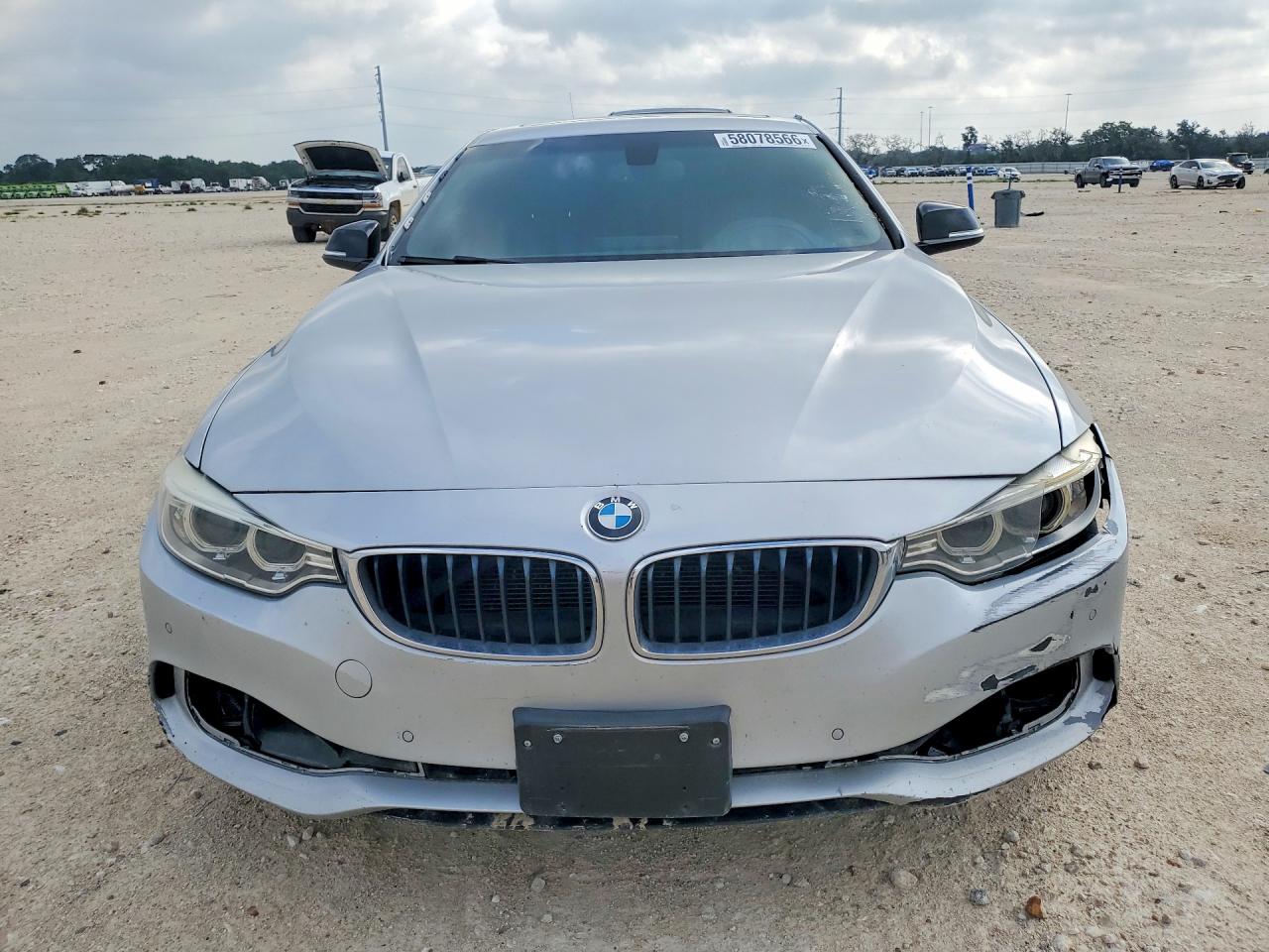 2014 Bmw 428 I Silver vin: WBA3N3C57EF711056