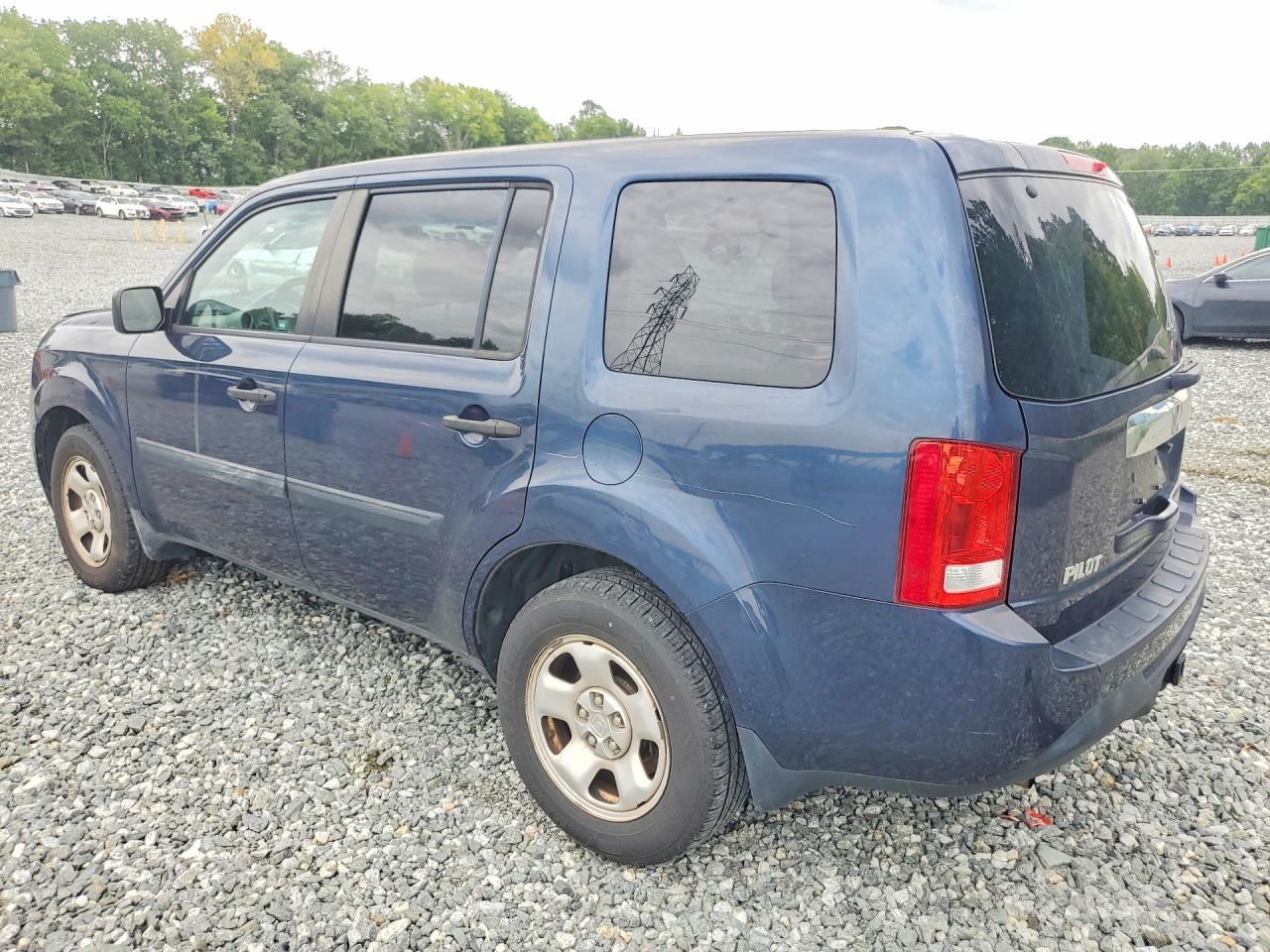 2012 Honda Pilot Lx Blue vin: 5FNYF4H28CB005449