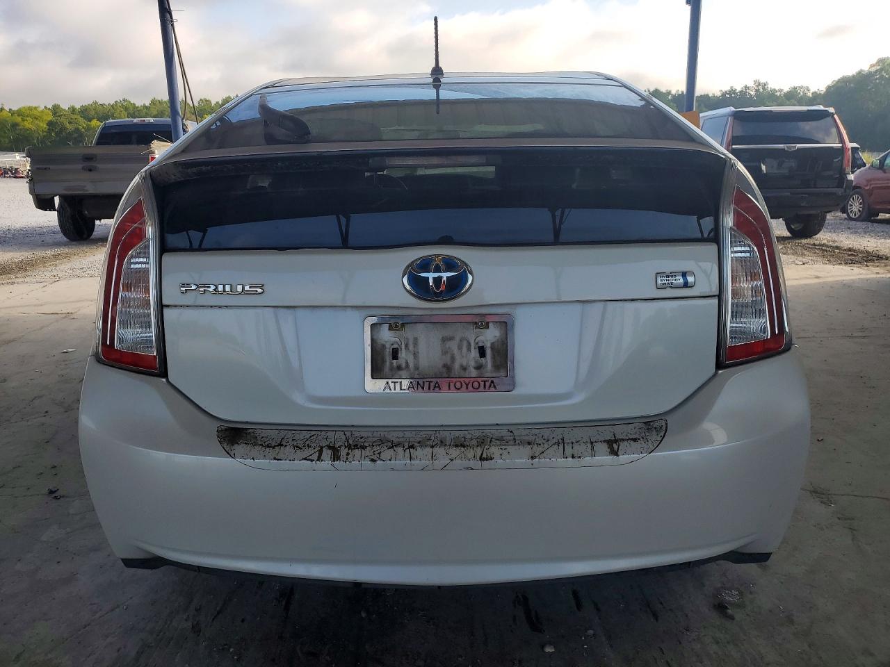 2012 Toyota Prius Two White vin: JTDKN3DU7C1603468
