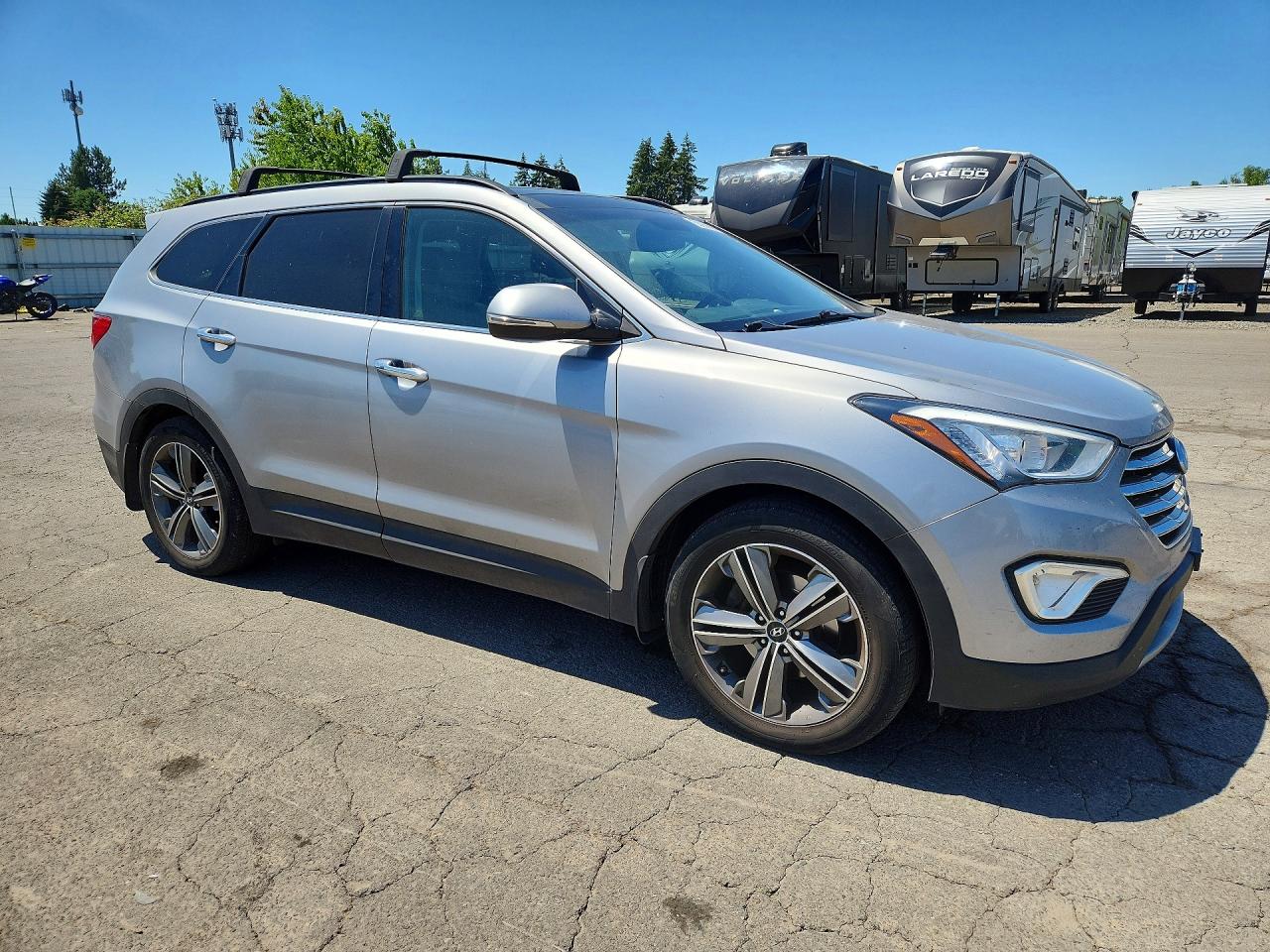 2015 Hyundai Santa Fe Gls Серебряный vin: KM8SRDHF6FU125192