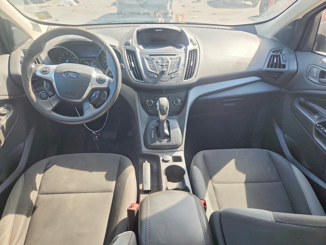 2014 Ford Escape S White vin: 1FMCU0F73EUB93018
