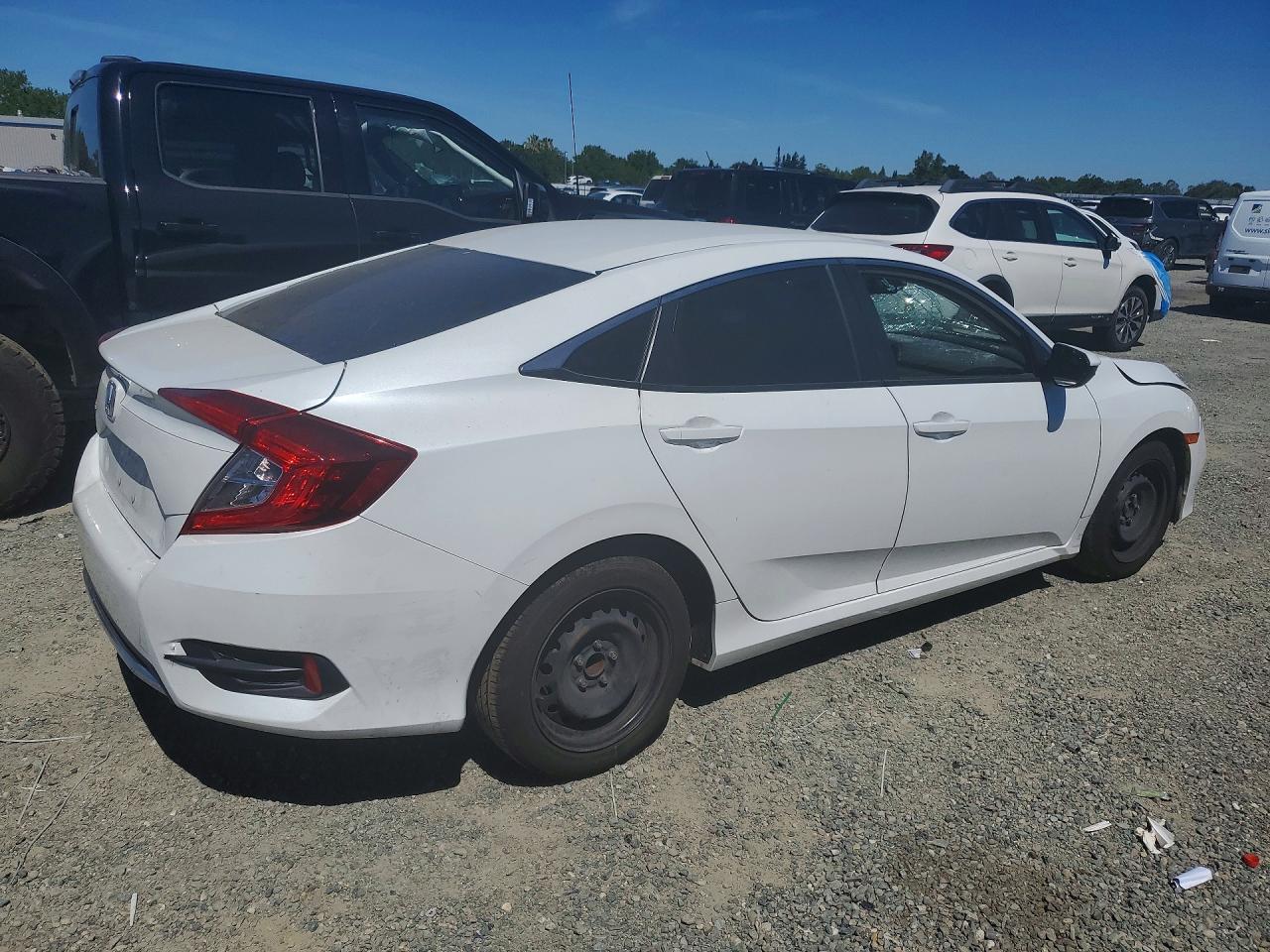 2019 Honda Civic Lx Белый vin: 19XFC2F62KE208898