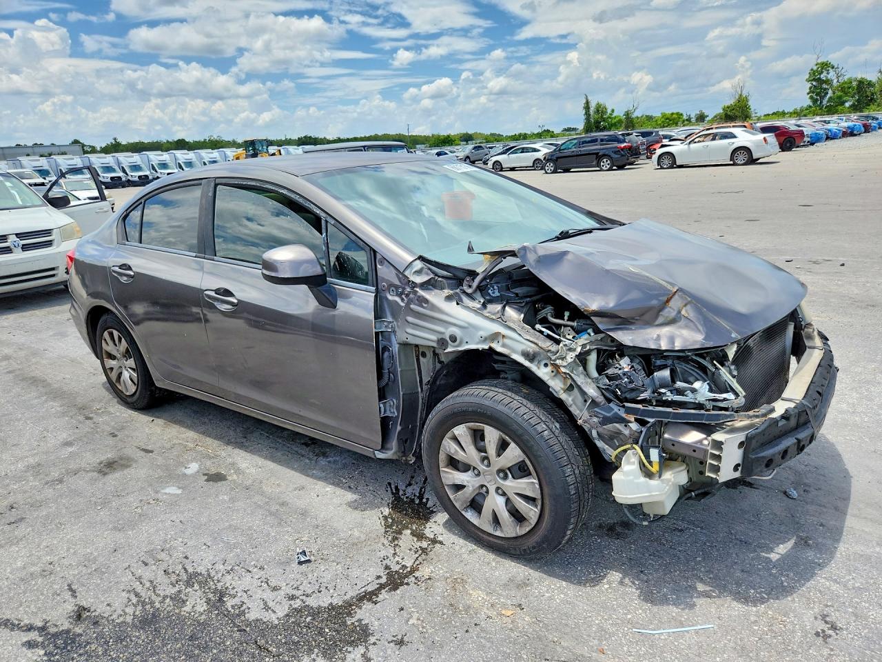 2012 Honda Uk Gray vin: 19XFB2F5XCE338097