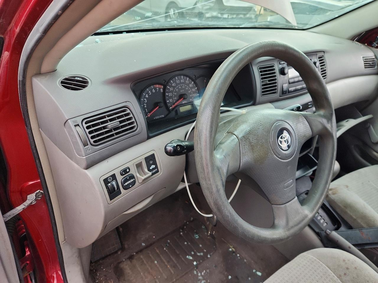 2007 Toyota Corolla Ce Red vin: 1NXBR32E87Z764816