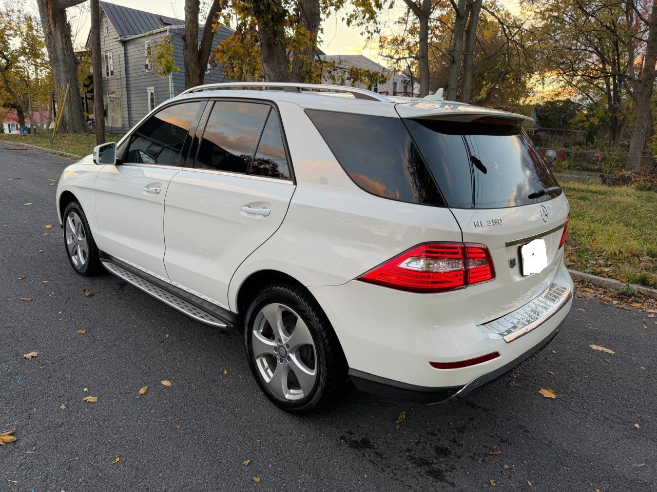 2015 Mercedes-benz Ml 350 4matic White vin: 4JGDA5HB2FA618064