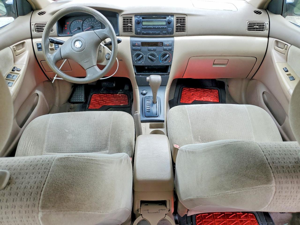 2007 Toyota Corolla Ce Red vin: 2T1BR32E87C849186