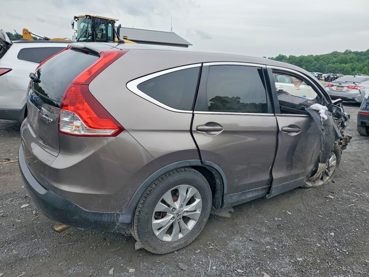 2014 Honda Cr-v Ex Silver vin: 5J6RM4H57EL097524
