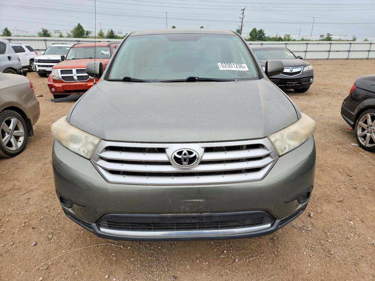 2011 Toyota Highlander Base Green vin: 5TDZA3EHXBS009406