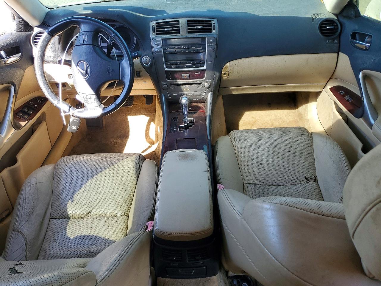 2007 Lexus Is 250 White vin: JTHBK262272030993