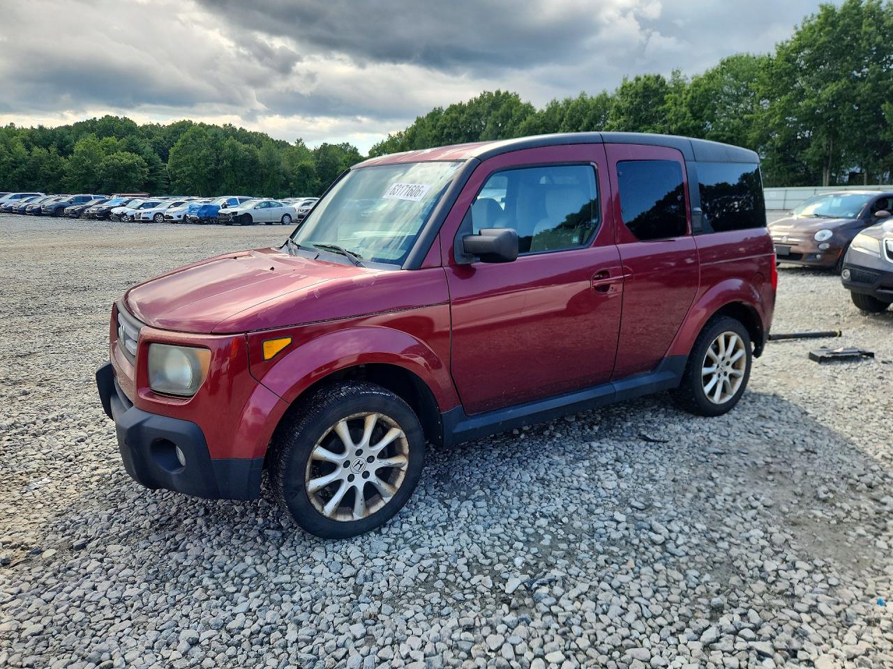 2007 Honda Element Ex Red vin: 5J6YH27797L011074