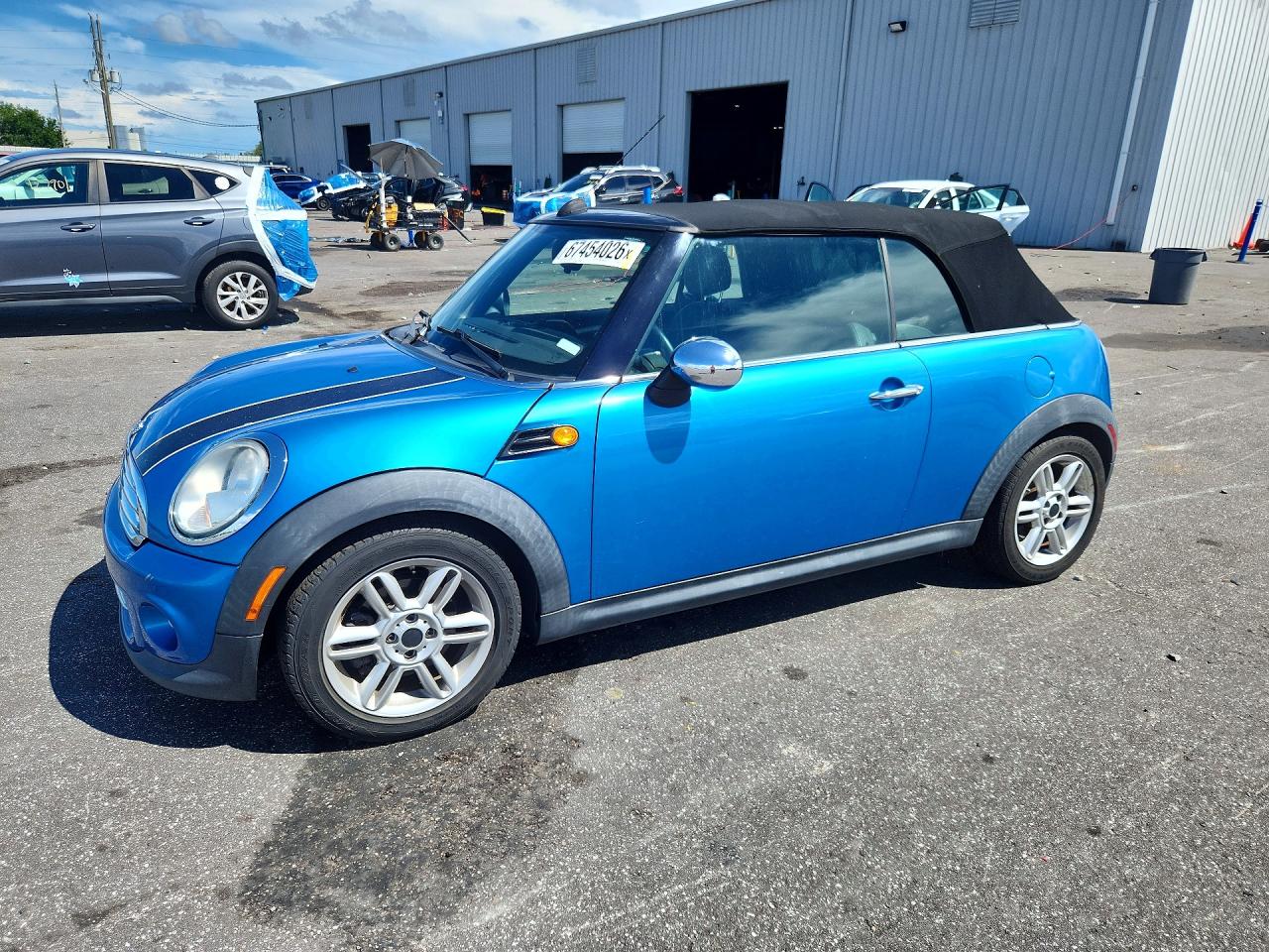 2012 Mini Cooper Blue vin: WMWZN3C54CT133927