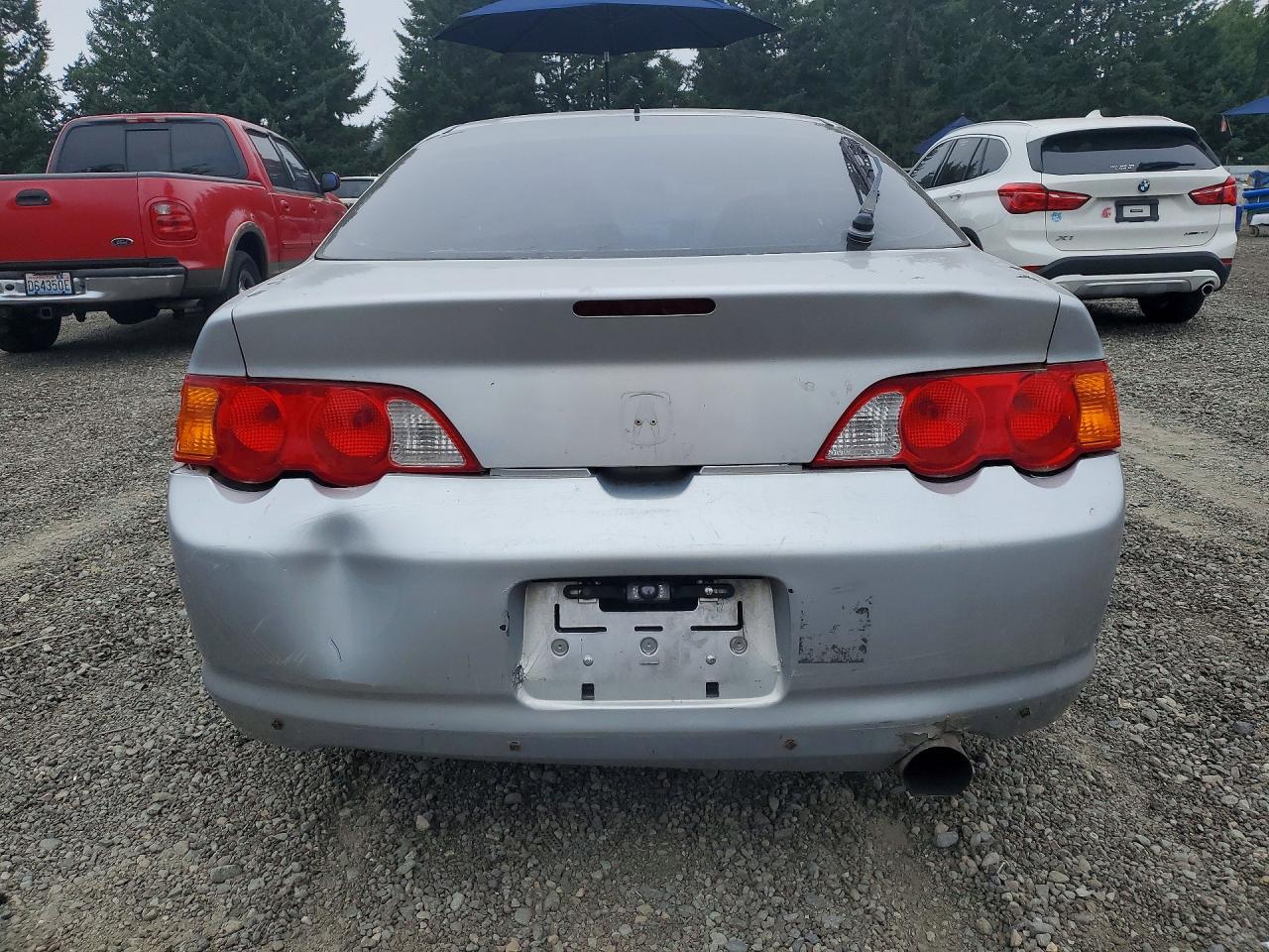 2004 Acura Rsx Silver vin: JH4DC538X4S006663